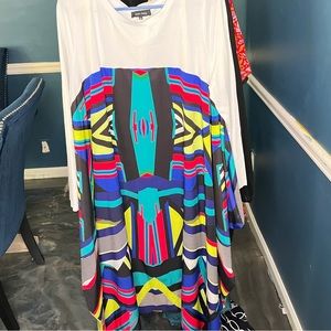 Color block dress plus size